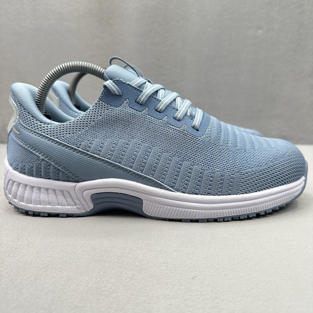 OrthoFeet Kita 80015 Womens Size 9 (2E) Shoes Blue Knit Orthopedic Hands Free